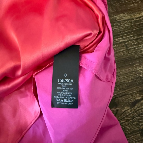 Kate Spade Twist Bodice Colorblock Dress Pink Orange 0 Strapless - Picture 10 of 11